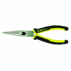 STANLEY 89-870 Needle Nose Pliers, 1 3/8 Inch Max Jaw Opening, 8 1/8 Inch Overall Length | CU4JTF 10D195