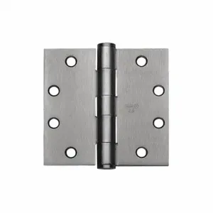 STANLEY CB179 4 5X4 5 26D STL Butt Hinge, 4 Holes per Leaf, 1 3/4 Inch Door Leaf Width, 180 Deg Range of Motion, Square | CU4HHX 487F78