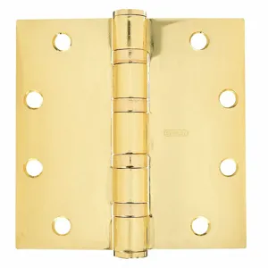 STANLEY FBB168 4 5X4 5 HW DOOR HINGE 3 STL Template Hinge Flush Ball Bright Brass | AE3WED 5GJG8