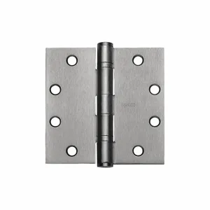 STANLEY FBB191 4 5X4 5 26D BR Butt Hinge, 4 Holes per Leaf, 1 3/4 Inch Door Leaf Width, 180 Deg Range of Motion, Square | CU4HHQ 487F87