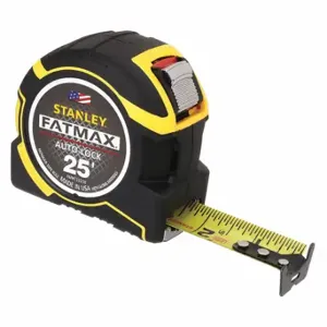 STANLEY FMHT33338L Tape Measure, 25 ft Blade Length, 1 1/4 Inch Blade Width, in/ft, Closed | CU4JZJ 45JX24