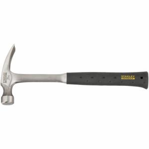STANLEY FMHT51292 Straight Claw Hammer, Steel, Textured Grip, Steel Handle, 16 oz Head Wt | CU4JLH 49XH52