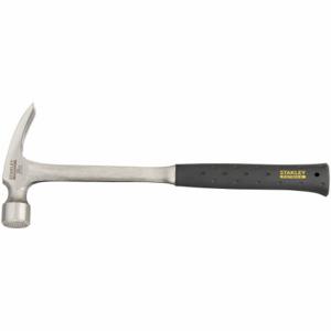 STANLEY FMHT51295 Straight Claw Hammer, Steel, Textured Grip, Steel Handle, 28 oz Head Wt | CU4JLJ 49XH54