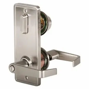 STANLEY QCI251E619S4118FLC Door Lever Lockset, Grade 2, Qcl Sierra, Satin Nickel, Not Keyed | CU4HTP 402T88