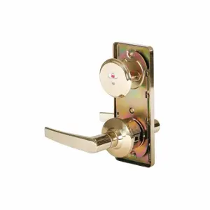 STANLEY QCI285A605NS4118F Lever Lockset, Grade 2, Qci285 Slate, Bright Brass | CU4HZE 45DE32