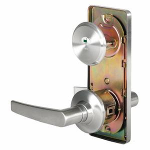 STANLEY QCI285A626S4118F Door Lever Lockset, Grade 2, Qcl Slate, Satin Chrome, Not Keyed | CU4HTZ 402T93