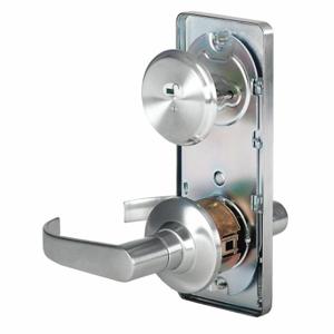 STANLEY QCI285M626S4118F Door Lever Lockset, Grade 2, Qcl Su mmit, Satin Chrome, Not Keyed | CU4JDV 402T98