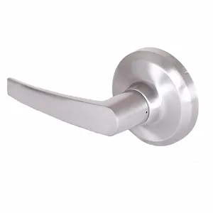 STANLEY QCL120A626 Lever Lockset, Grade 1, Qcl120 Slate, Satin Chrome, Lock Is Keyless | CU4HVQ 45DE48