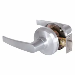 STANLEY QCL130A626S4478S Lever Lockset, Grade 1, Qcl130 Slate, Satin Chrome, Lock Is Keyless | CU4HWD 45DE62