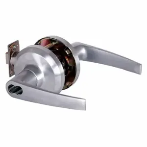 STANLEY QCL151A626S4478SLC Door Lever Lockset, Grade 1, Ce Cylindrical, Satin Chrome, Not Keyed | CU4HQE 402U13