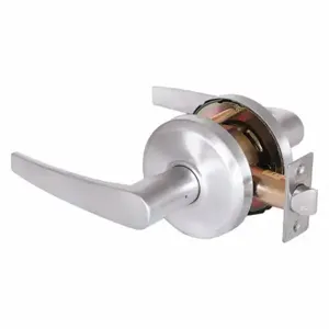 STANLEY QCL230A626S4478S Lever Lockset, Grade 2, Qcl230 Slate, Satin Chrome, Lockset Is Keyless | CU4JEH 45DF30