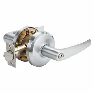 STANLEY QCL240A626S4478S Door Lever Lockset, Grade 2, Ce Cylindrical, Satin Chrome, Not Keyed | CU4HRQ 402U45