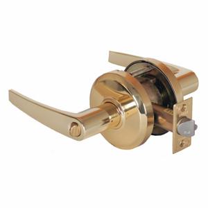 STANLEY QCL250A605S4478SSCKD Lever Lockset, Grade 2, Qcl250 Slate, Bright Brass | CU4JBB 45DF50