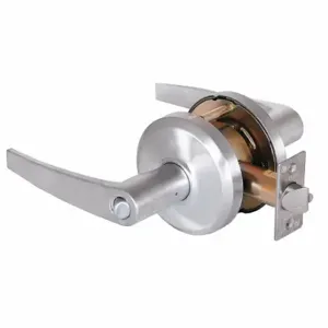 STANLEY QCL270A626S4478SSCKD Door Lever Lockset, Grade 2, Ce Cylindrical, Satin Chrome | CU4HRN 402U66