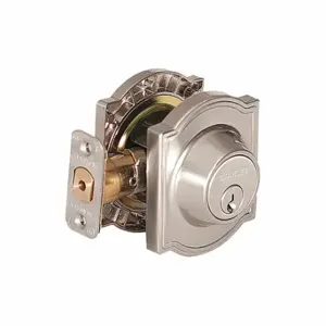 STANLEY QGD280619ALLCDC Deadbolt Less Cylinder, 2, Satin Nickel, Not Keyed | CU4HMC 53VF43