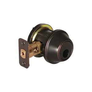 STANLEY QGD280716ALLC Deadbolt Less Cylinder, 2, Antique Bronze, Not Keyed | CU4HMA 53VF45