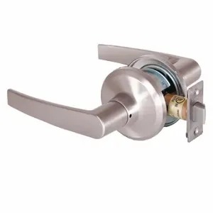 STANLEY QTL230A619SA118F Lever Lockset, Grade 2, Qtl230 Slate, Satin Nickel, Lockset Is Keyless | CU4JCF 45DH73