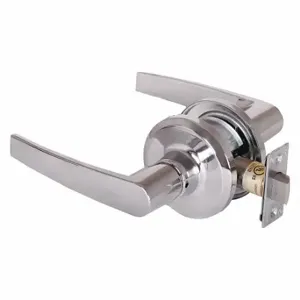 STANLEY QTL230A625SA118F Lever Lockset, Grade 2, Qtl230 Slate, Bright Chrome, Lockset Is Keyless | CU4JCC 45DH74