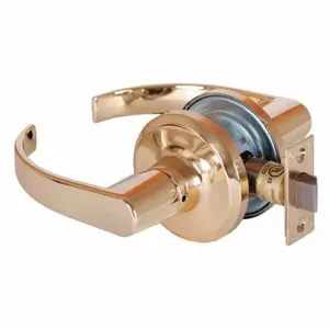 STANLEY QTL230M605SA118F Lever Lockset, Grade 2, Qtl230 Su mmit, Bright Brass, Lockset Is Keyless | CU4JCG 45DH79