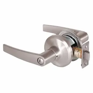 STANLEY QTL240A619SA118F Lever Lockset, Grade 2, Qtl240 Slate, Satin Nickel | CU4JCU 45DH85