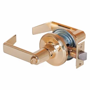 STANLEY QTL240E605SA118F Lever Lockset, Grade 2, Qtl240 Sierra, Bright Brass | CU4JCL 45DH88