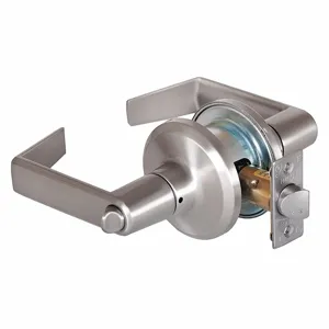 STANLEY QTL240E619SA118F Lever Lockset, Grade 2, Qtl240 Sierra, Satin Nickel | CU4JCN 45DH89