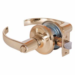 STANLEY QTL240M605SA118F Lever Lockset, Grade 2, Qtl240 Su mmit, Bright Brass | CU4JCV 45DH91
