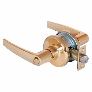 STANLEY QTL250A605SA118FSCKD Lever Lockset, Grade 2, Qtl250 Slate, Bright Brass | CU4JDC 45DH95