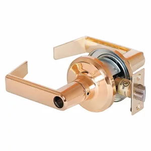 STANLEY QTL250E605SA118FSCKD Lever Lockset, Grade 2, Qtl250 Sierra, Bright Brass | CU4JCZ 45DH99