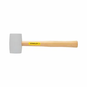 STANLEY STHT56145 Mallet, Wood Handle, 16 oz Head Wt, 2 1/4 Inch Dia, 4 1/2 Inch Head Length | CU4JRX 793JX8