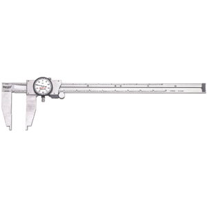 STARRETT 120B-12 Dial Caliper, Lapped Jaws, Stainless Steel, 12 Inch Range | AC4GXX 2ZUF1 / 65067