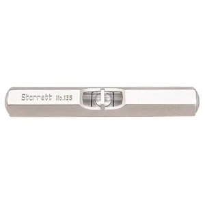 STARRETT 135A Pocket Level, 2-1/2 Inch Length, Nickel Plated Finish | AC4HLQ 2ZVL8 / 50570