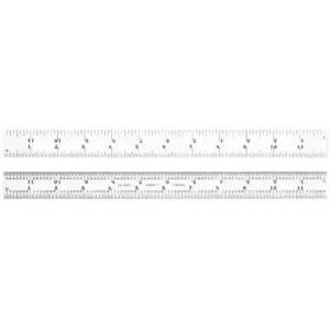 STARRETT 1604R-12 Ruler, 4R, 16ths/64ths/8ths/Quick-Reading 32nds, 12 Inch Length, Steel | CJ3FKZ 30A928