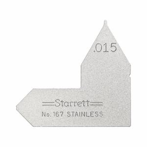 STARRETT 167-015 Radiusmessgerät, 0.15, 1 Blätter | CU6KGL 30A746