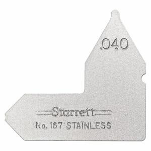 STARRETT 167-040 Radiusmessgerät, 0.40, 1 Blatt | CU6NFV 30A750