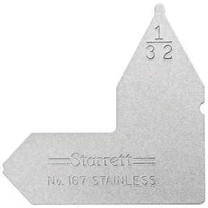 STARRETT 167-1/32 Radius Gage, 1 Leaves | CU6NFT 30A692