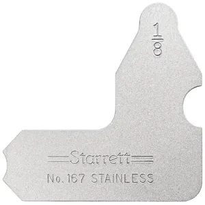 STARRETT 167-1/8 Radius Gage, 1 Leaves | CU6LEH 30A695