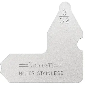 STARRETT 167-3/32 Radius Gage, 1 Leaves | CU6KGR 30A705