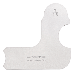 STARRETT 167-7/16 Radius Gage, 1 Leaves | CU6KGQ 30A711