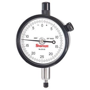 STARRETT 25-131J Indicator Dialch to 0.125 Inch Range, Balanced Reading, 0-25-0 Dial Reading, AGD 2 | CU4NPF 26Z427