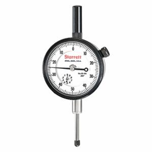 STARRETT 25-431J WCSC Dial Indicator - Lug Back, 0 Inch To 0.5 Inch Range, Continuous Reading, 0-50 Dial Reading | CU4NQU 26Z490