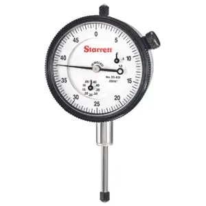 STARRETT 25-631J Dial Indicator, 1 Inch Range, 0-50 Dial Reading | AD6XEW 4CER7 / 53304