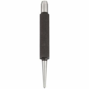 STARRETT 264D Center Punch, 1/8 Inch Tip Size, Square, 4 Inch Overall Length, 1 3/8 Inch Taper Length | CU4MVG 26Y858