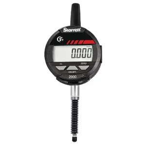 STARRETT 2900-3M-25 Digital Indicator, 0 Inch To 1 Inch Range, Ip67, ±0.03 mm Accuracy, 0.01 mm Resolution | CU4NBB 53VD82