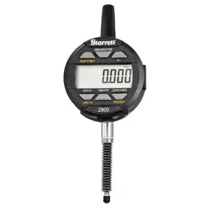 STARRETT 2900-5ME-25 Digital Indicator, 0 Inch To 1 Inch Range, Ip67, ±0.001 Inch Accuracy, Cable Data Output | CU4NAY 53VD92