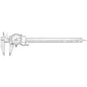 STARRETT 3202-8 Dial Caliper with Case 8 Inch White | AC4GXR 2ZUE4 / 61468