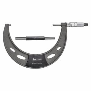 STARRETT 444.1MXRL-150 Mechanical Outside Micrometer, Metric, 125 mm to 150 mm Range, +/-0.002 mm Accuracy | CU4NVR 53VC84