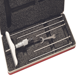 STARRETT 445BZ-6RL Depth Micrometer, Padded Case, 0 - 6 Inches | AC4GXG 2ZUD3 / 52224