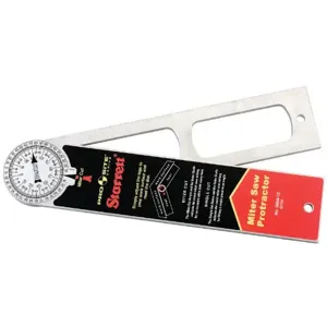 STARRETT 505A-12 Miter Protractor, 12 Inch Length, Pro Site 505 Protractor | AC4HDD 2ZUY7 / 67752