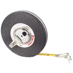 STARRETT 530-100 Tape Measure, 3/8 Inch Sizex 100 ft 1/8 Inch Size | CU4PCF 44WG23